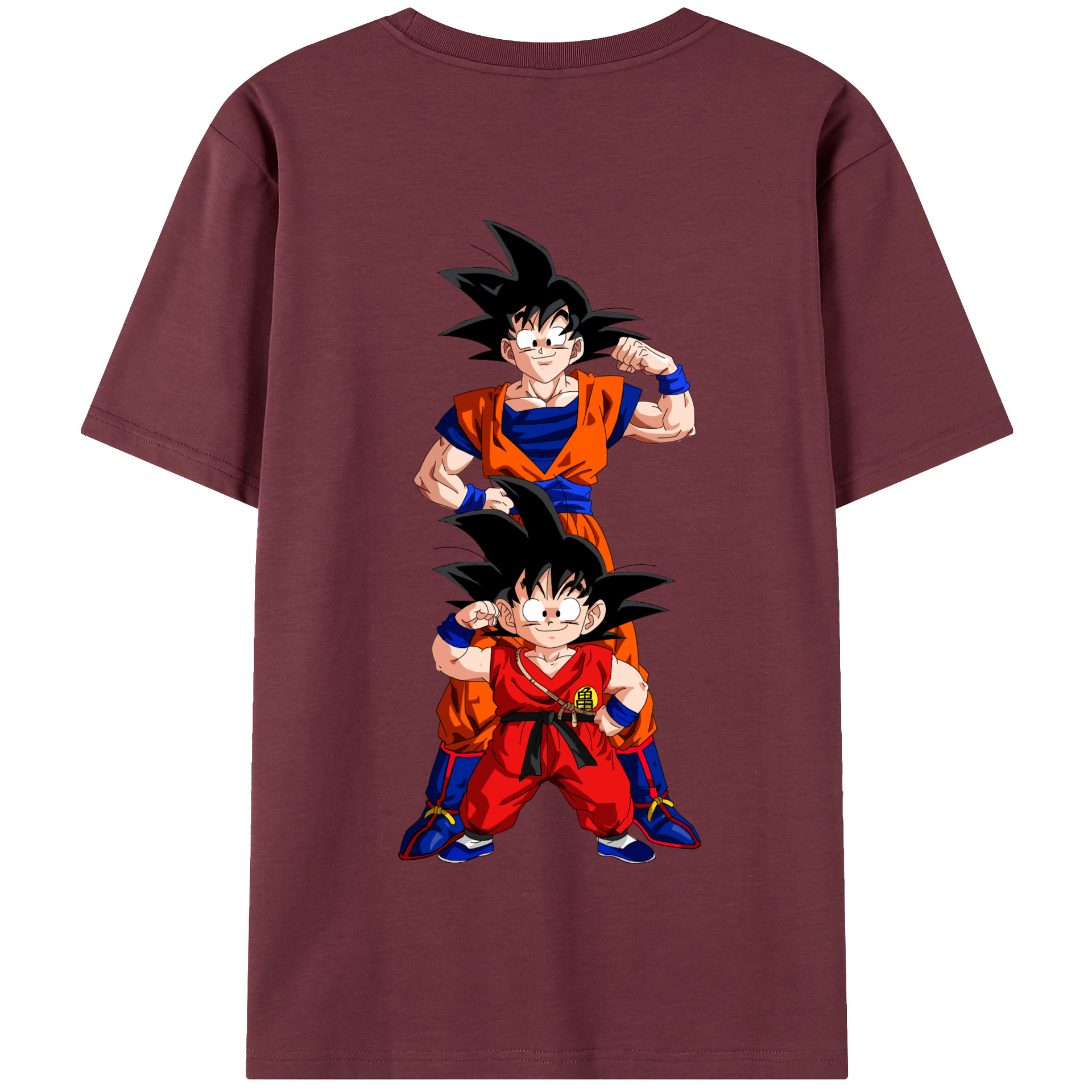 （画像用） ドラゴンボール 孫悟空（そん ごくう）Son Goku カカロット DRAGON BALL Kakarotto 綿100％半袖Tシャツ（背面プリント）